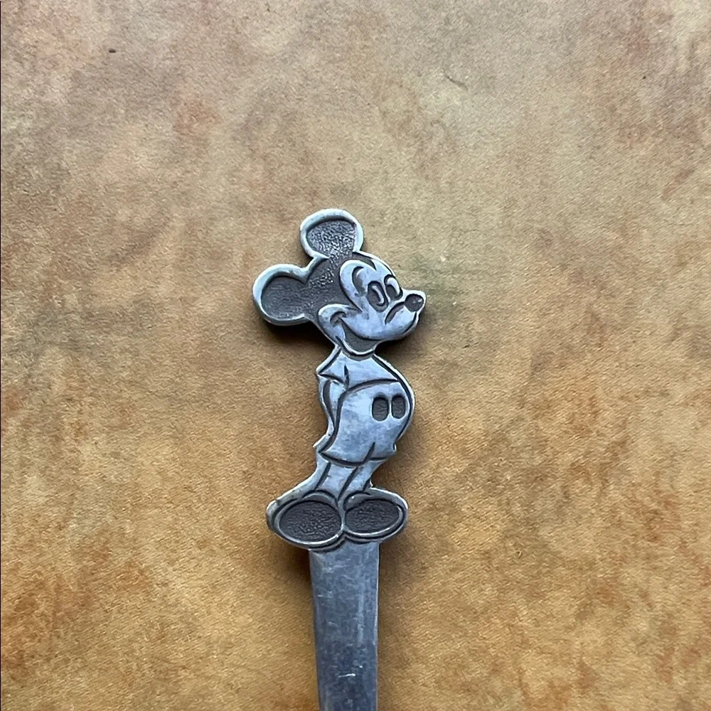 Vintage Disney Mickey Mouse Silver Cutlery Set - Picture 5 of 7